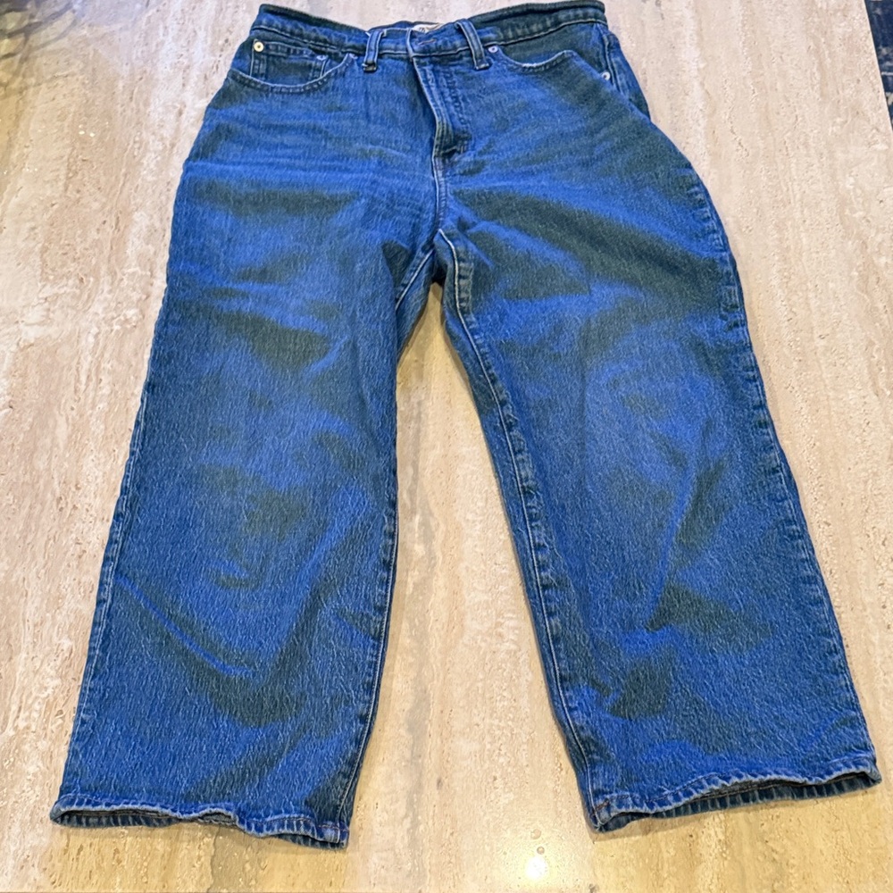 Madewell Women's Boyfriend Jeans - Dark Blue